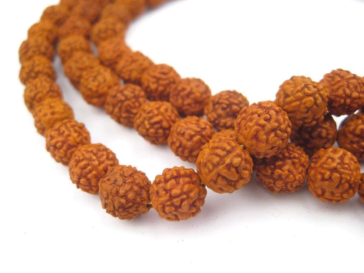 Storite Rudraksha Rudraksh Japa Mala Rosary 108 1 Prayer Beads 8Mm