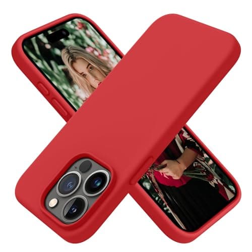 OTOFLY Designed for iPhone 15 Pro Case Silicone Shockproof Slim Thin Phone Case for iPhone 15 Pro61 inch Red