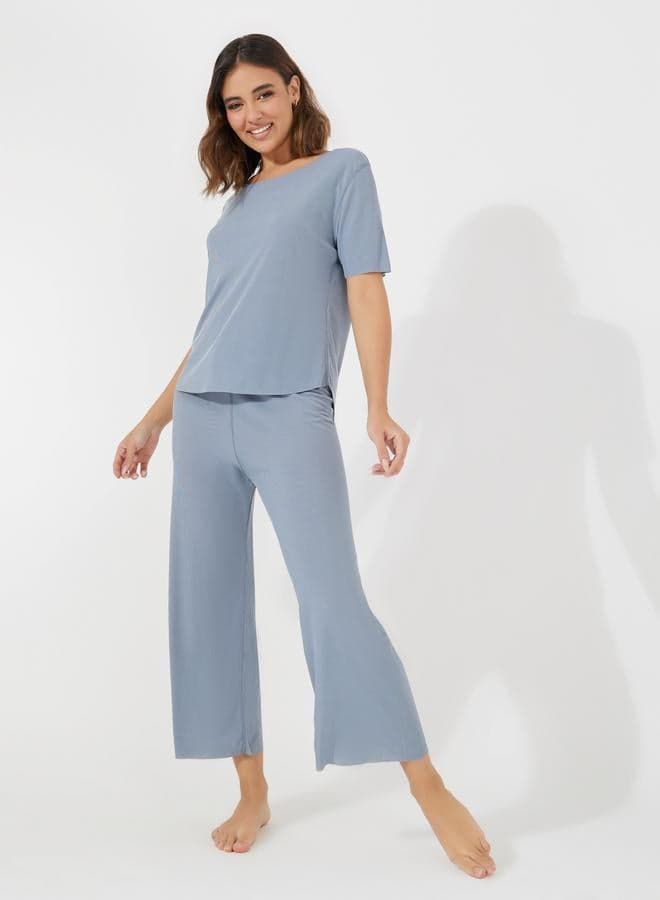 Texture Seamless T-Shirt & Pyjama Set