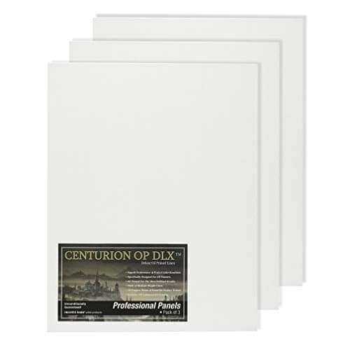 Centurion Deluxe Professional Oil Primed Linen Canvas Panels 18x243 Pack of Linen Canvases for Painting Artwork and More
