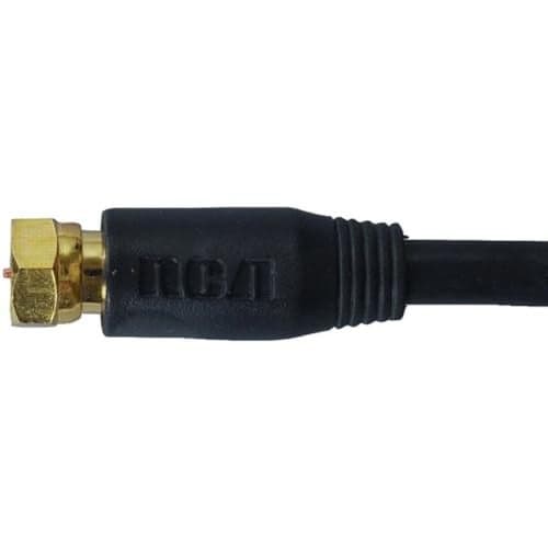 RCA RCAVH612R VH612R RG6 Coaxial Cable (12ft; Black)