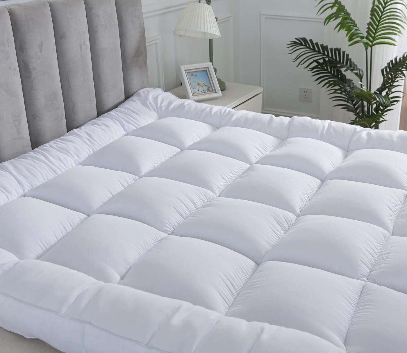 ARLINENS Luxury Mattress Topper Microfiber Extra Deep Thickness 5CM Microlite Box Constructed Stitched SMALL SINGLE 76 x190cmx5cm
