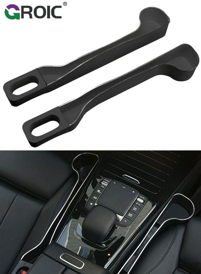 2 Pcs Front Seat Side Pocket, Car Seat Gap Filler, Car Side Seat Organizer Filler Box, Portable Car Seat Organiser Space Saving Storage Box for Cards, Pencil, Phones