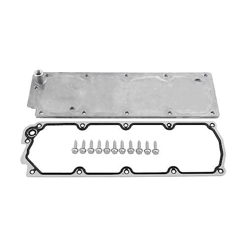 RADHLBNIU LS Gen 4 Valley Pan Cover Plate with Gasket Bolts Kit Compatible with 2007-2013 GM LS2 LS3 LS7 Chevy Silverado Sierra SUV 4.8L 5.3L 6.0L 6.2L Replaces# 12598832 12610141