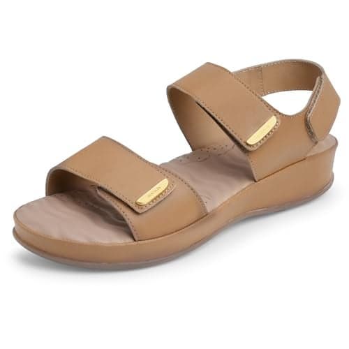 DOCTOR EXTRA SOFT Women's Comfort Sandals with Memory Foam Cushion & TPR Outsole|Stylish & Lightweight Casual & Non-Slip Diabetic | Orthopedic Flip Flops/Slippers Adjustable Strap Ladies & Girls D-619