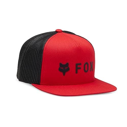 Fox Racing Absolute MESH Snapback, Flame RED, One Size