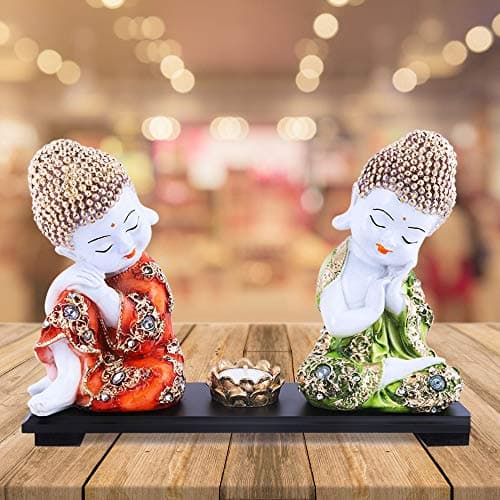 Mariner's Creation Buddha Idol for Home Decor Gautam Buddha Statue showpiece for Office and Gift Made of Resin and Marble Size- 24X1120 CM