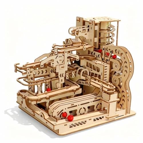 3D Wooden Puzzles for Adults Marble Run Models Building Kit Advanced Wooden Puzzle Kit Mechanical Model Puzzles for HobbyistsDesk Decor Creative Birthday Gifts for MenWomen