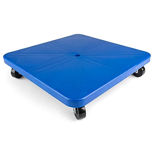 Champion Sports 16Inch Plastic Scooter Board No Handles Assorted Colors Yellow or Blue
