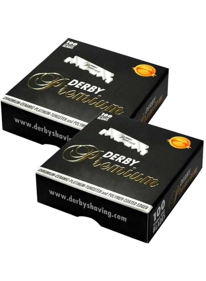 Derby Barber Razor Premium Single Edge Blade 100 Count Sr-05298 (2 Pack)