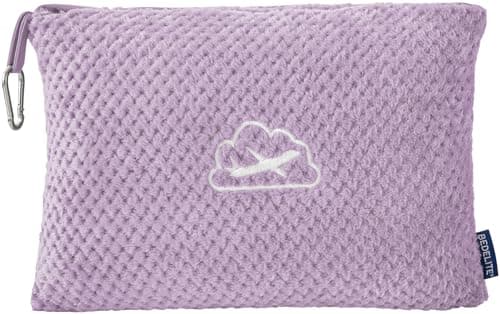 BEDELITE Travel Blanket with Bag UltraSoft Jacquard Fleece Blanket with Luggage Sleeve Backpack Clip Airplane Blanket Travel Essentials Lavender