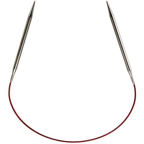 ChiaoGoo Red Lace Circular 16 inch 40 cm Stainless Steel Knitting Needle Size US 11 8mm 7016 11