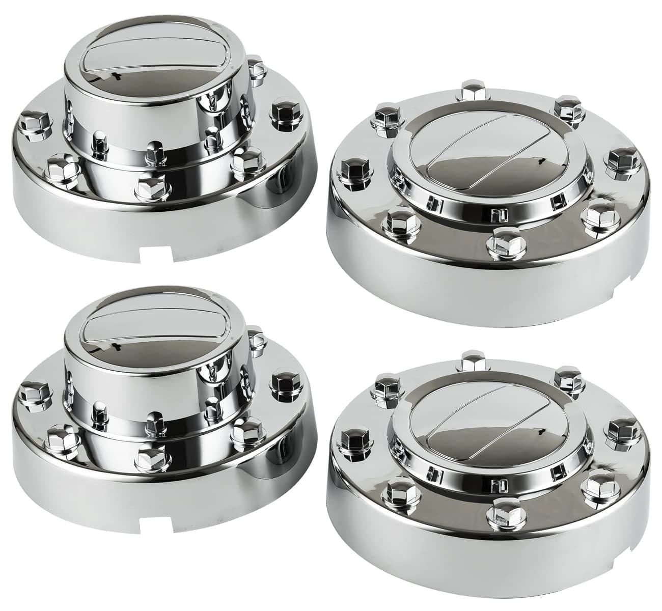 OKPARZ Replacement for Chrome Wheel Center Hub Cap Hubcap 20112018 Ram 3500 2Pcs Front 2Pcs Rear 1Ton Dually DRW Alloy Wheel