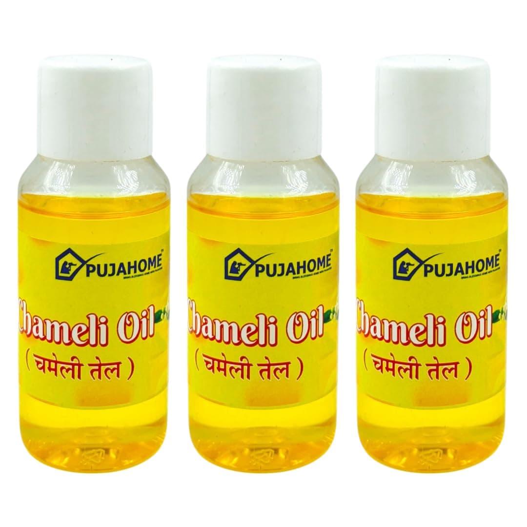 Pujhome Chameli Oil For Hanuman Puja Jasmine Oil Hanuma Ji Chola Puja Jasmine Flower Oil Chemali Oil For All Puja 50 ml BottlePack of 3