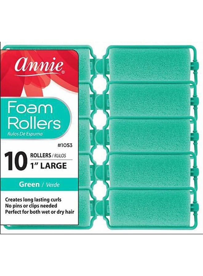 Large Foam Hair Rollers - 10 Pk.