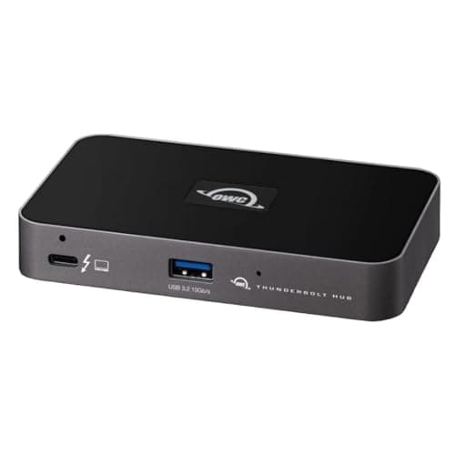 OWC Thunderbolt Hub Docking Station, Grey/Black, Thunderbolt 4, USB-A