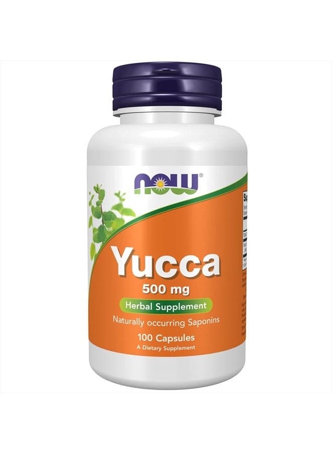 Supplements, Yucca (Yucca spp.) 500 mg, 4:1 Concentrate, Herbal Supplement, 100 Capsules