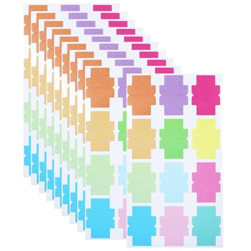 YIKTUNQ 120 Pieces Sticky Blank Monthly Index Tabs DoubleSided Page Markers SelfAdhesive Writable Notes Flags for LabelingMarkingPlaning Multi