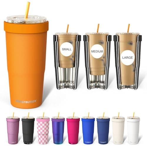Frost Buddy Togo Buddy 30 oz Stainless Steel Vacuum Insulated Tumbler To Go Coffee Cup – Iced Coffee Cups, Iced Coffee Sleeve, Travel Mug, Thermal Cup for Hot & Cold Drinks, Dunkin Cup (Rocky Top)