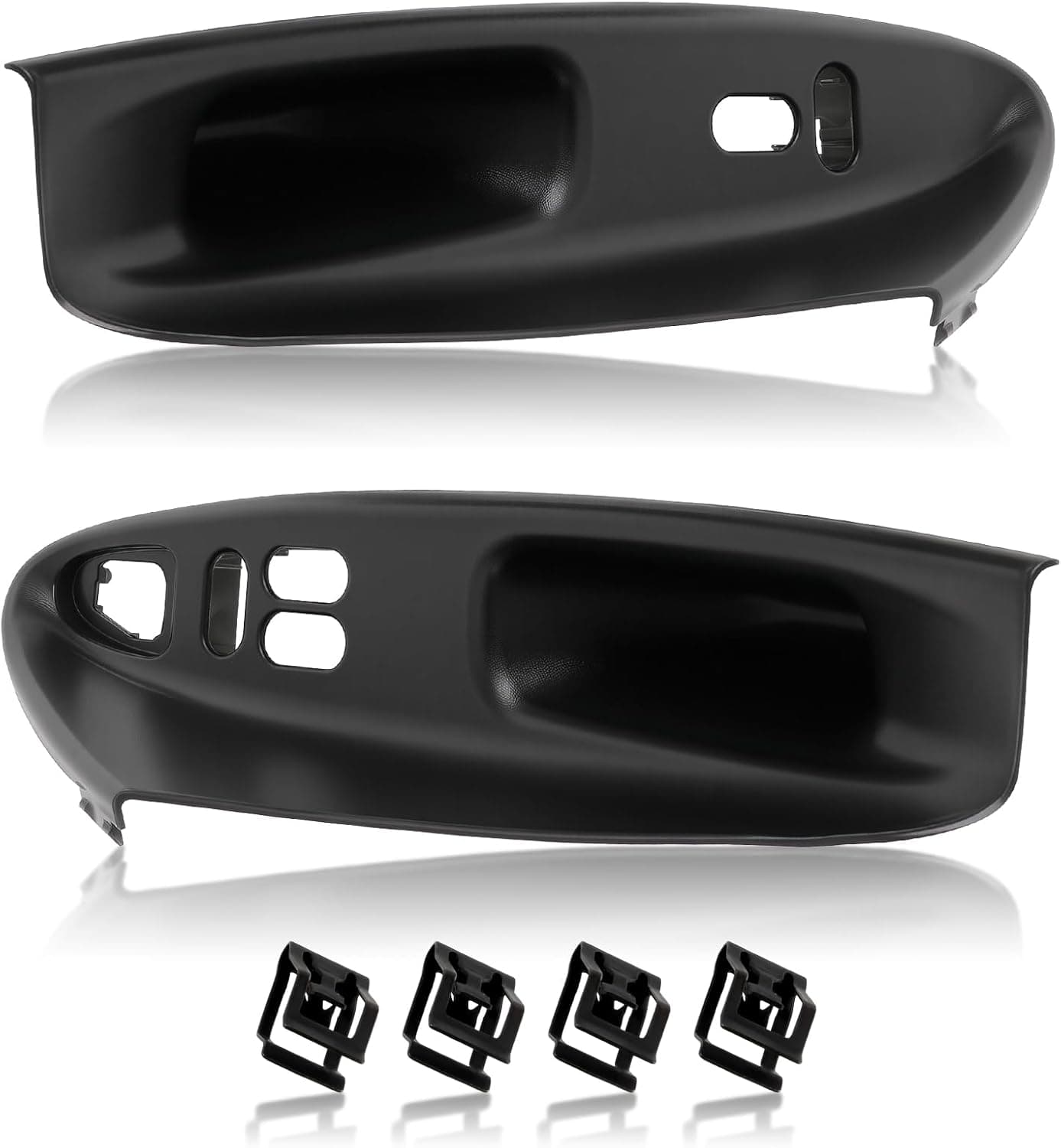 GoaMotors 2PCS Interior Door Window Bezel Panel Pull Handle Cover for Ford Mustang Coupe 1994-2004