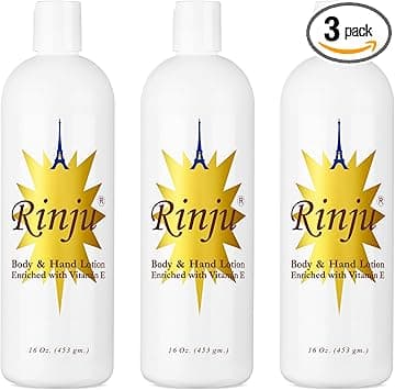 Rinju Body Hand Lotion 16oz Enriched With VitaminE 3 Pack