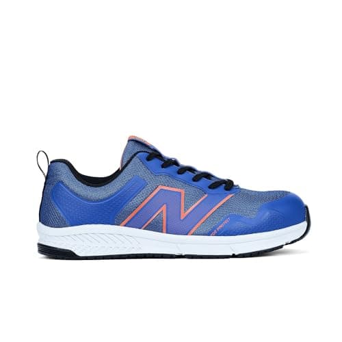 New Balance Evolve Aluminum Alloy Toe Men’s Industrial Work Shoes, Blue/Orange, Size 7, Medium, Comfortable & Light Work Shoes for Men, Electric Hazard, Slip Resistant