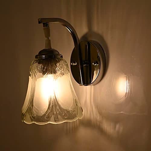Mahganya Industries Designer Home Decorative Modern Glass Wall Lamp for Indoor Application Without Bulb -Wall Lamp 0102, Corded Electric