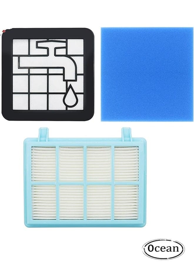 3 Pack Replacement Filters Compatible with Philips Air Purifier, Washable Vacuum Cleaner Filter Cartridges Replacement Parts, Replacement Vacuum Filter, for FC9331/09, FC9332/09, FC8010/01