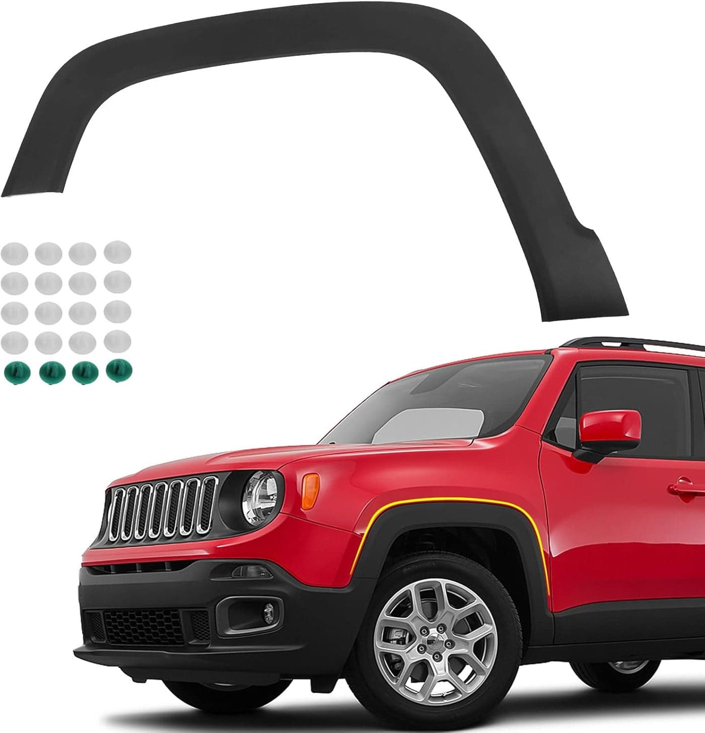 FIONE Front Wheel Arch Fender Flares for 2015-2022 Jeep Renegade - Left Driver Side Trim Moulding