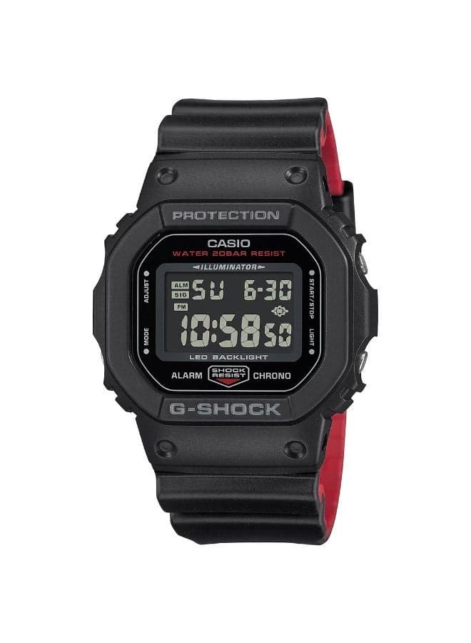 Casio G-Shock DW-5600UHR-1DR Digital Black Dial Men 's Watch
