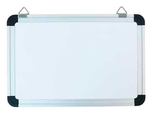 School Smart - 70628 Magnetic Dry Erase Board, Large, 30 x 23 Inches, Aluminum Frame