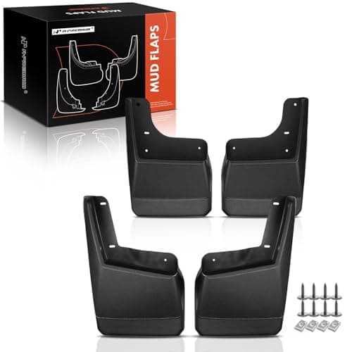 A-Premium Mud Flaps Compatible with Hummer H2 2003-2009, No Drilling Required Mud Guards with Hardware Accessories, Set of 4 Front and Rear