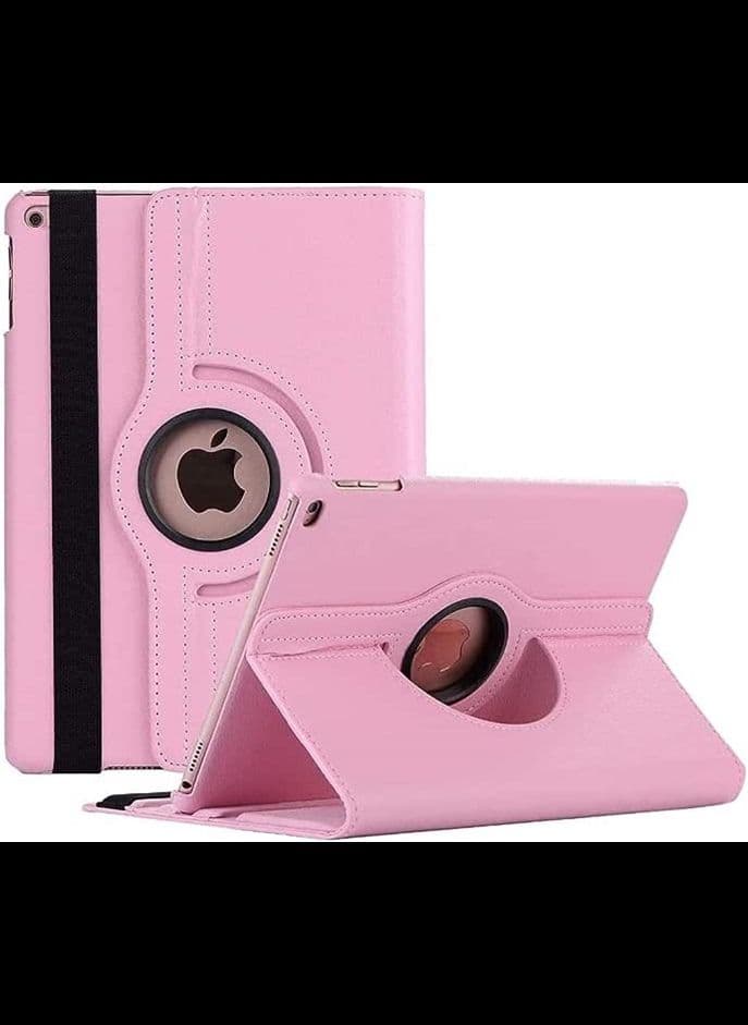 Rotating Case for iPad 9th Generation (2021) / 8th Generation (2020) / 7th Gen (2019) 10.2 Inch -360 Degree Rotating Stand Protective Cover, Auto Sleep/Wake Function, (Pink)