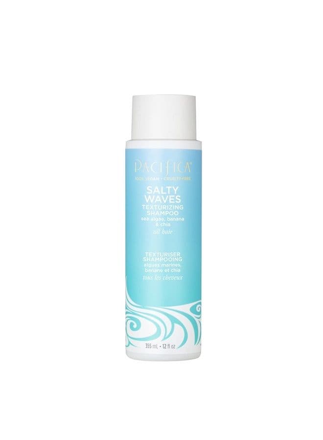 Beauty, Salty Waves Texturizing and Moisturizing Shampoo, Banana Scent, For All Hair Types, Vitamin B + Vitamin E, Beach Hair, Beachy Waves, Sulfate Free, Vegan & Cruelty Free