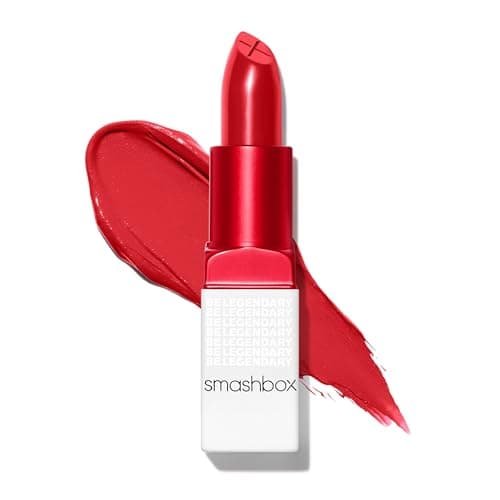 Smashbox Be Legendary Prime Plush Lipstick Creamy Satin Lipstick with PeptideInfused Primer Oil Complex MoistureBoosting Ceramides Bing 014 Ounce