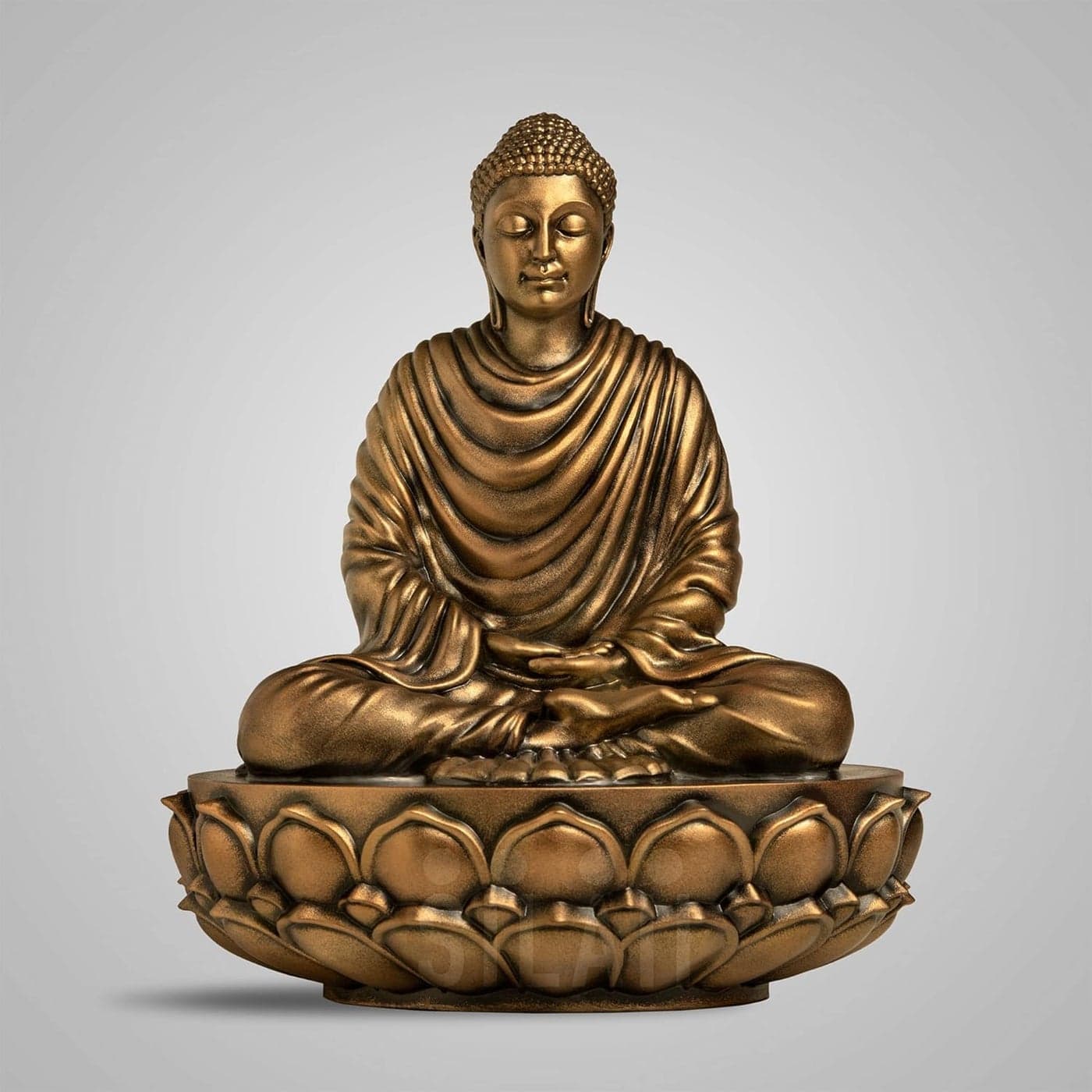 SILAII Gautama Buddha Sculpture 6 INCH Antique Bronze Colour