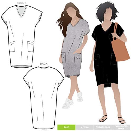 Style Arc Sewing Pattern - Kitt Knit Dress (Sizes 04-16)