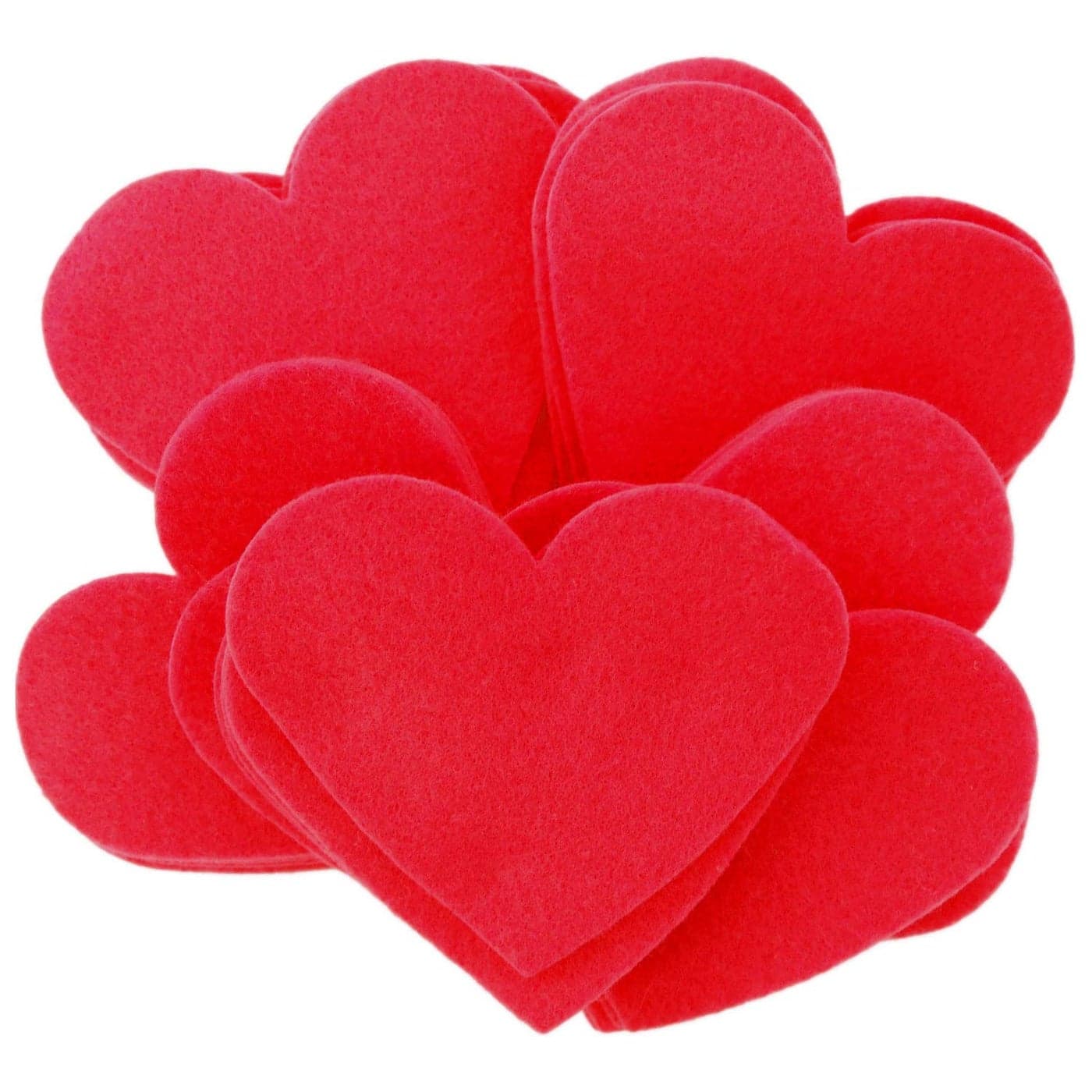 Playfully Ever After 3 Inch 28pc Felt Hearts Red