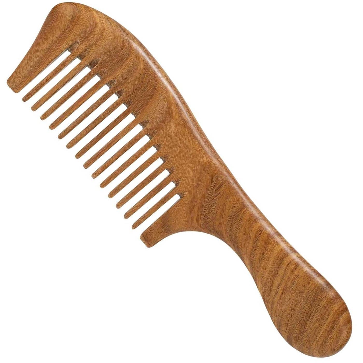 Wooden Comb for Hair Growth Medium Wide Tooth Comb for Women Sandalwood