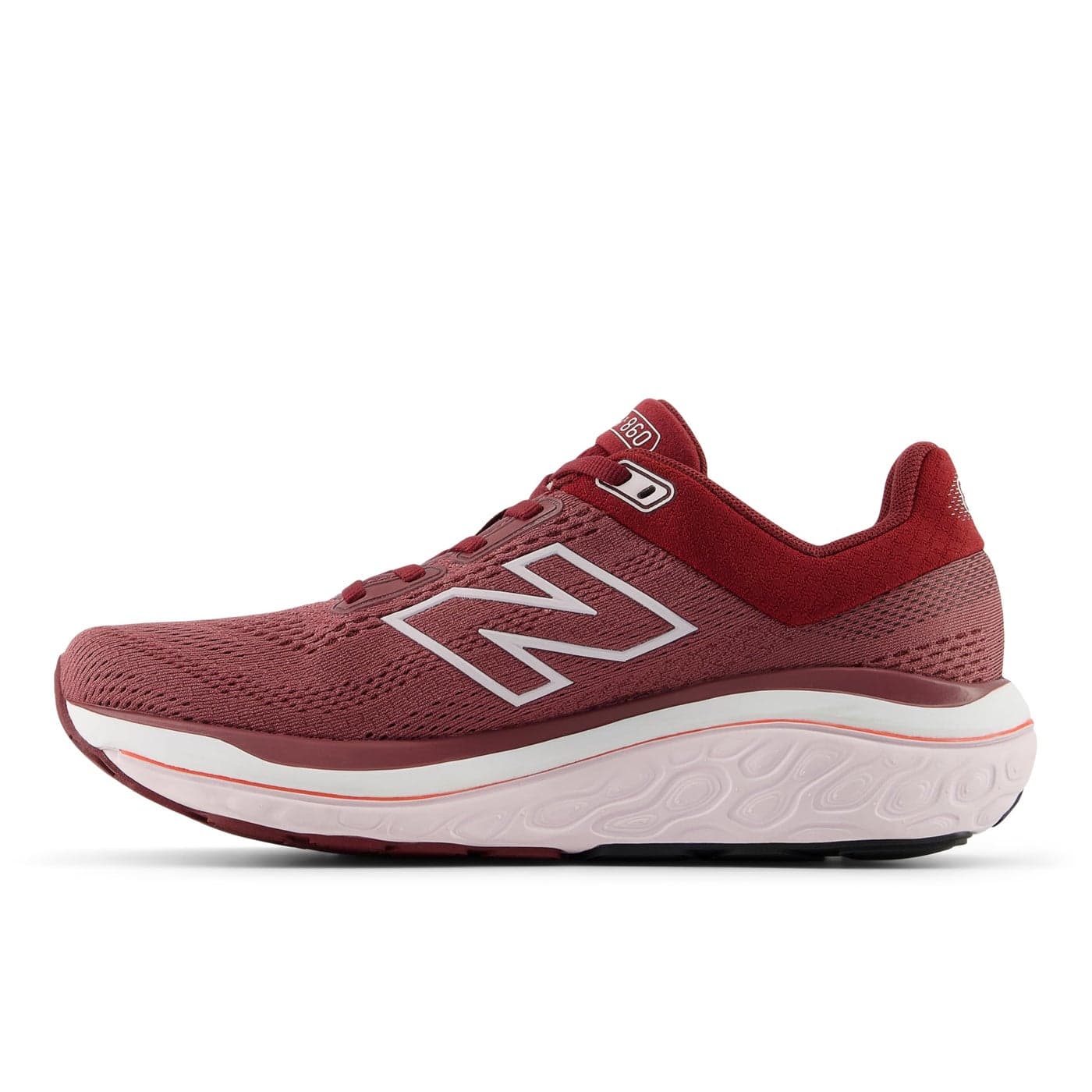 New Balance Womens Fresh Foam X 860 V14 Running Shoe Washed BurgundyMonarch BurgundyPink Granite 55