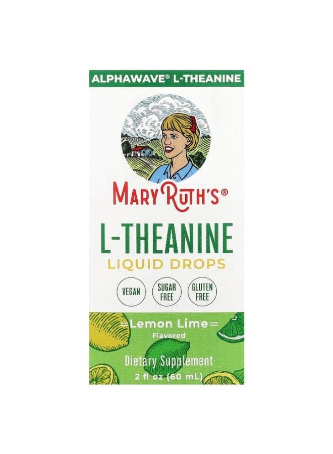L Theanine 200mg Liquid Drops | L-Theanine + Glycerin | Stress Relief for Adults & Kids | Focus Supplement | Natural Sleep Support | Vegan | Non-GMO | Gluten Free | 30 Servings