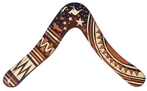 Aussie Fever Wooden Boomerang Decorated Australian Boomerangs Made in Australia