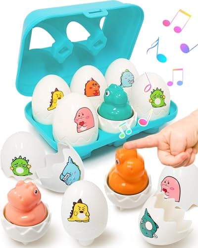 Easter Egg for Toddlers 13 Toddler Easter Basket Stuffers Montessori Toys for 1 2 3 Year Old Boys Girls Matching Sensory Eggs Fillers Toys Easter Birthday Gifts for 1 2 3 Year Old Girl Boy