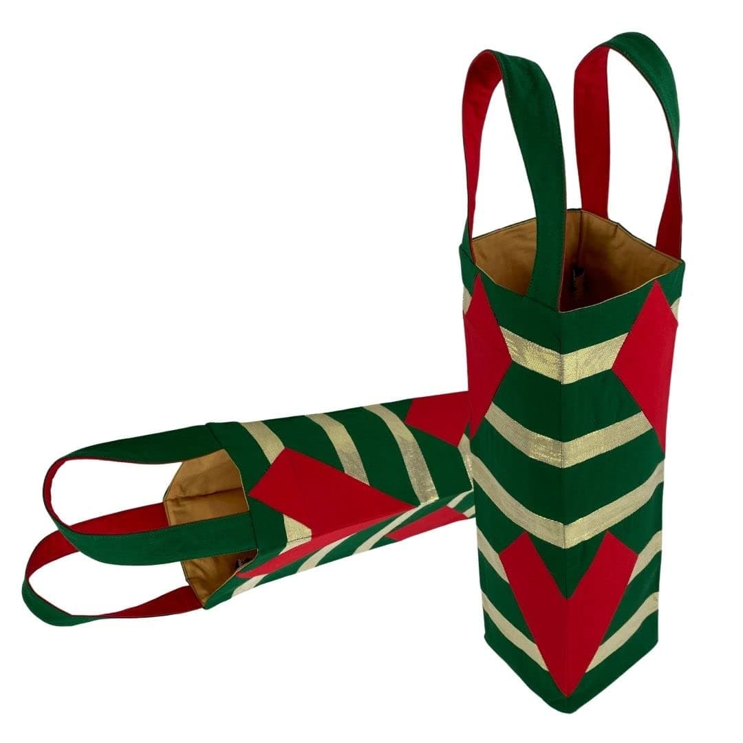 SIMPLY BEAUTIFUL ALWAYS Label Christmas Fabric Wine Bottle Gift BagsPackaging for All Types of SpiritsBirthdaysAnniversariesHolidaysThanksgivingX masBlind TastingReusable