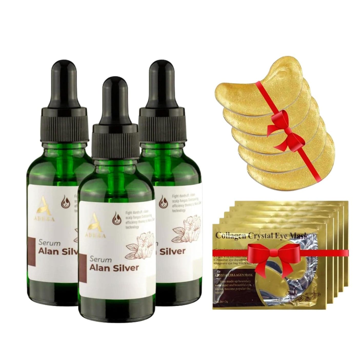 ABERA Alan Silver Serum Gentle Botanical Formula for Dry Flaky Scalp and Sensitive Skin Enhances Skin Comfort and Moisture Balance Lightweight NonGreasy Texture Bonus Gift Included