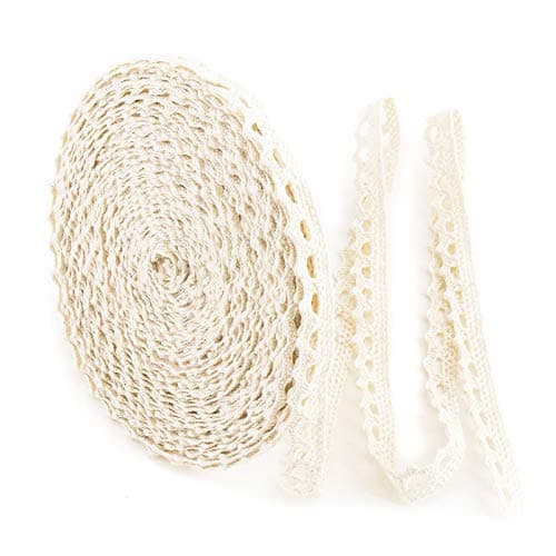 IDONGCAI Narrow Vintage Crochet Lace Trim Ribbon 30 Yards 039in Wide Edge for Scrapbooking DIY Sewing Craft Supply 1