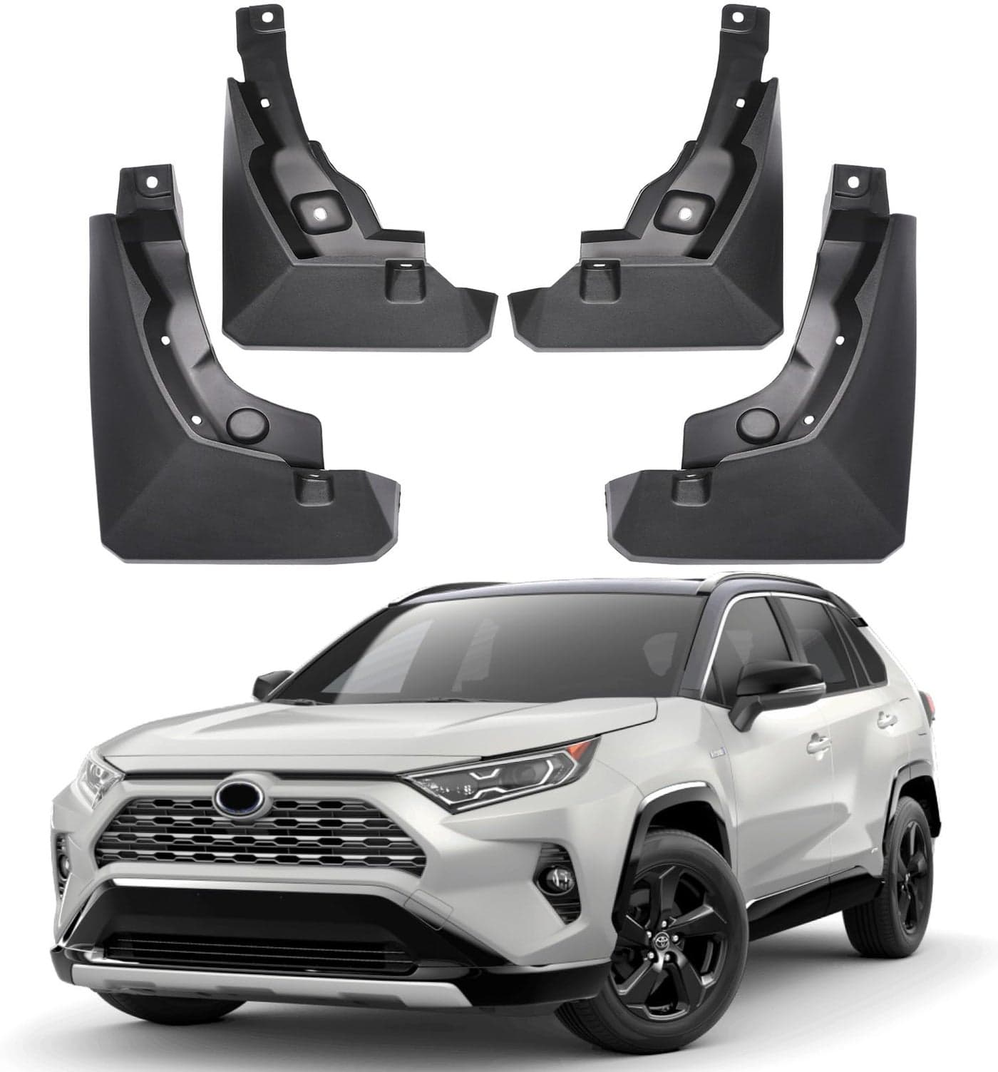 Birbenben Mud Flaps Fit for Toyota RAV4 20192025 OEM Style No Drilling Mud Guards for RAV 4 Mudguard Mudflap Rear Tire Splash Compatible with 2020 2021 2022 2023 2024 RAV4 Hybrid Accessories