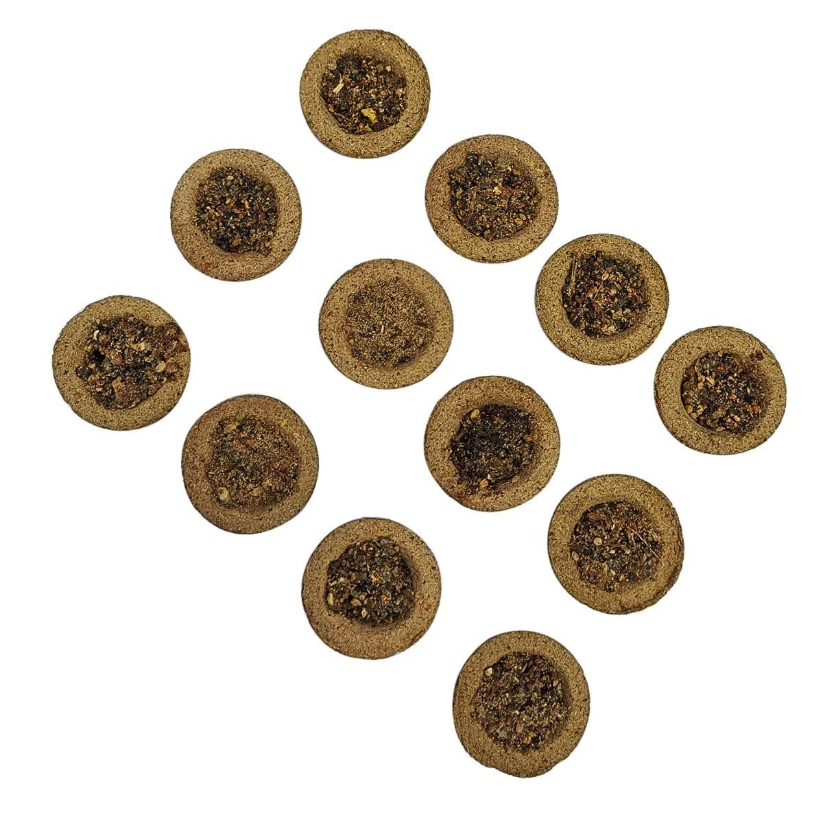 Shubhanjali Sambrani Cups with Stand Home Natural Sambrani Dhoopam Loban Dhoop 12 Pieces Hawan Cups for Puja Guggul Sambrani Cups for Pooja Items Hawan Samagri
