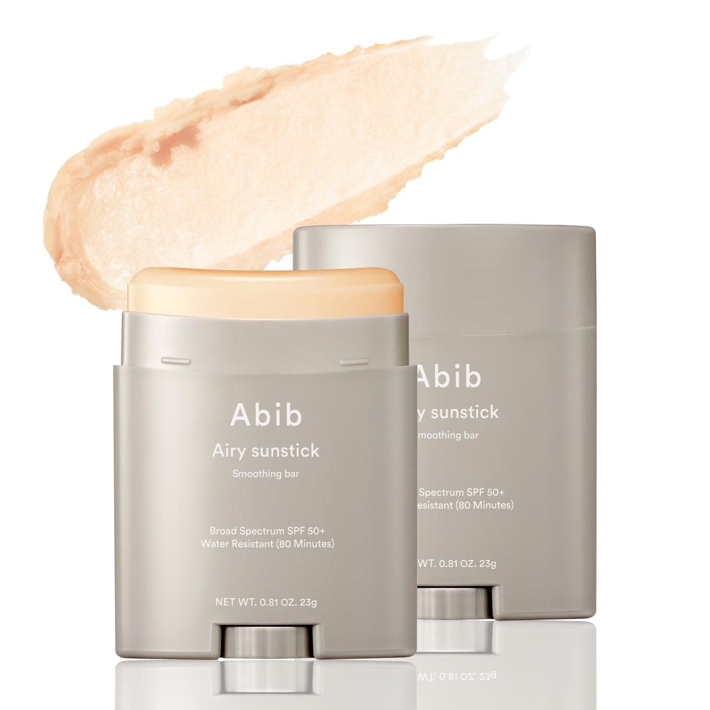 Abib Airy Sunstick Smoothing Bar SPF50 NonSticky Matte Finish Sun Protection for Face and Body Longlasting Korean Sun Stick