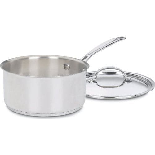 Cuisinart Saucepan wCover ChefsClassic Stainless Steel Cookware Collection 3Quart 719320